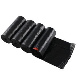 Bblina 1.5 Gallon Drawstring Trash Bags, Small Black Garbage Bags, 208 Bags