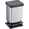Paso Pedal Bin 20 L Silver