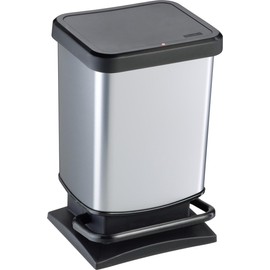 Paso Pedal Bin 20 L Silver