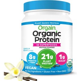 Suplemento en tabletas de proteína con sabor a vainilla Orgain                                                                                        