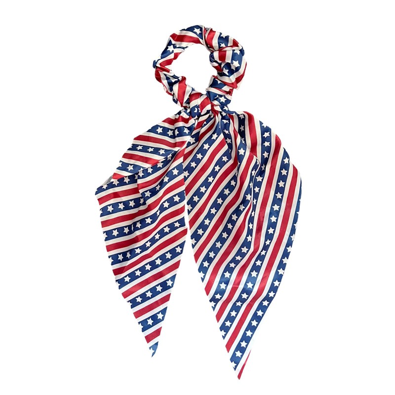 American Flag Hair Ties for Women Patriotic 4th of July