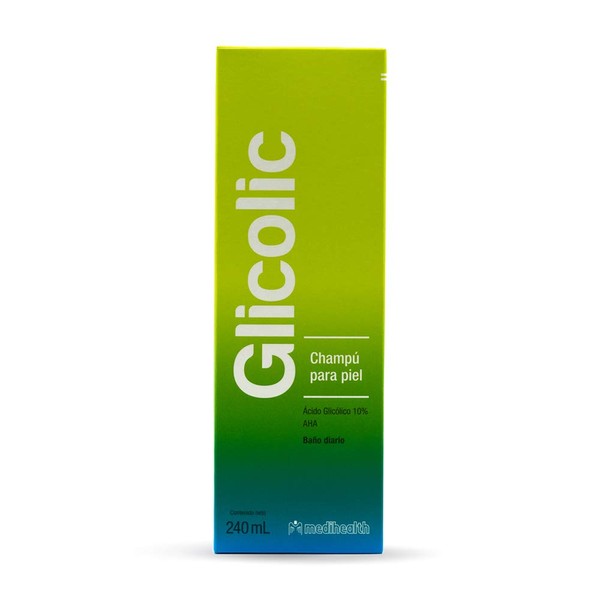 Glicolic shampoo hombre Corporal | dermolimpiador | exfoliante | frasco