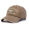 Vintage Cap Women Want Me Fish Fear Me - Beige