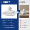 MIULEE 18x18 Pillows Inserts Pack of 4, Down Alternative Virgin