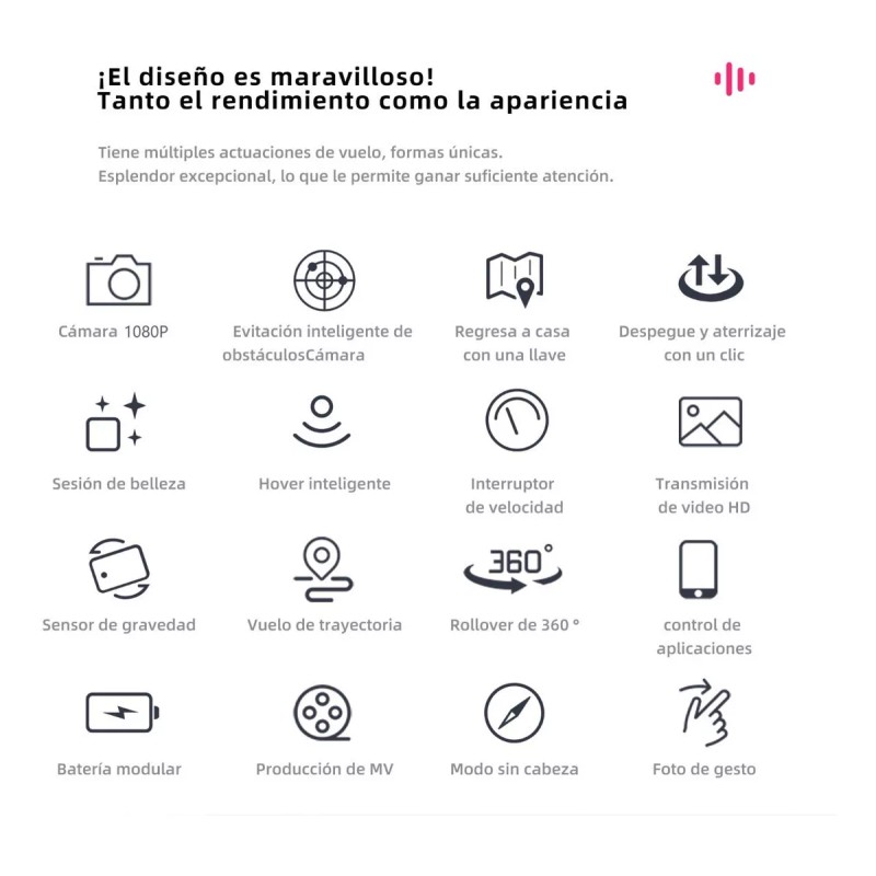 RC Drone Ky907 Pro Mini Detección De Obstáculos Control Altitud