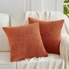 FDTERN Set of 2 Caramel Boho Decorative Cushion Covers 45