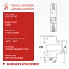 Miniature Circuit Breakers DC 12-110V, 40A 1Pole Circuit Breaker for