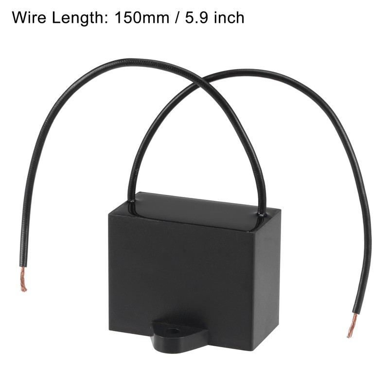 uxcell Ceiling Fan Capacitor CBB61 20uF 250V AC 2 Wires