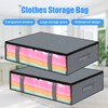 Opopark 2 Pack Underbed Storage Bags, 40 L Window Foldable