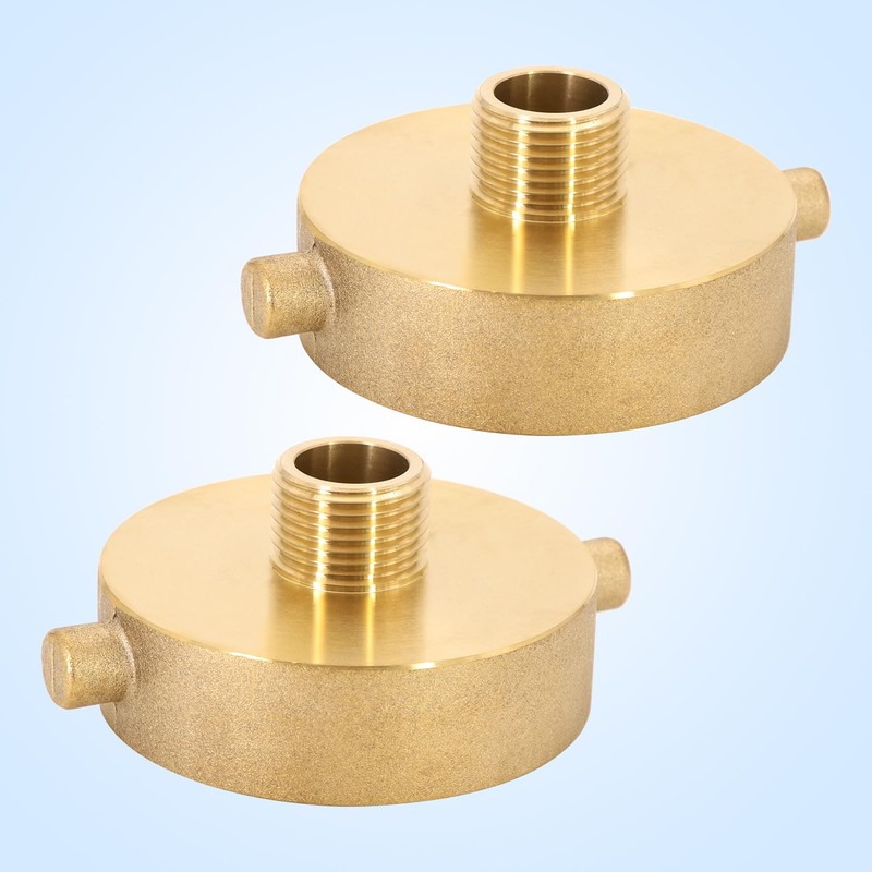 2 Pcs Fire Hydrant Hose Adapter 2-1/2" NST/NH Female x
