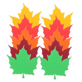 Hohopeti 50pcs Leaf Paper Cutouts Classroom Accessory Maple Leaf Classroom Bulletin Board Decors Fall Leaves Bulletin Board Cutouts