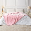 LINENOVA Fleece Throw Blanket for Couch, Sofa, Bed, Soft Lightweight