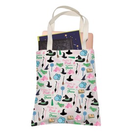 LEVLO Witch Inspired Tote Bag Broadway Musical Gift The Musical Theater Shopping Bag for Fans (Witch)