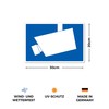 Strobo Achtung Videoüberwachung Sign, DIN 33450, 20 x 30 cm,