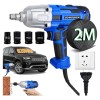 Llave De Impacto Electric 620 Nm 127V Pistola De Impacto Industrial BOWOSHEN Con Accesorios