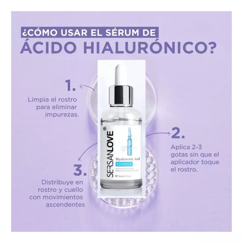 Sersanlove Serum Suero Con Acido Hialuronico Colageno Elastina Retinol