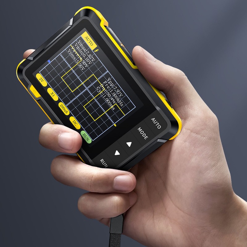 Handheld Mini Oscilloscope Portable Digital Oscilloscope for Beginners Repair Maintenance