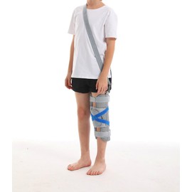 RousuMedi Kids Knee Leg Immobilizer Pediatric Knee Brace Support Child Knee Fixed Splint Leg Fracture Splint Leg Immobilizer/Knee Splint/Knee Brace (Large)