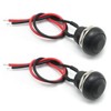 Anxingo 2 PCS Mini Round Waterproof Momentary Push Button Switch,