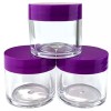 Beauticom 6 Pieces 30G/30ML Round Cosmetic Sample Pot Jars Container