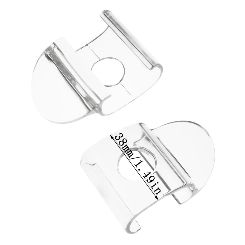 YYangz 10PCS Transparent Cordless Blinds Handles for PVC, Roller Blinds