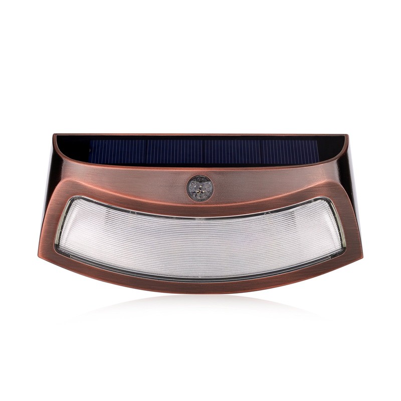 XTF2015 Solar Step Lights Outdoor, Motion Sensor Lights, Copper Outdoor
