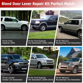 Upgrade Blend Door Lever Repair Kit, Fit for Ford Explorer, Mercury Mountaineer, Lincoln Aviator, for Restoring Air Conditioning System
