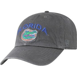 Collegiate Charcoal Team Arch Adjustable Hats (US, Alpha, One Size, Florida)