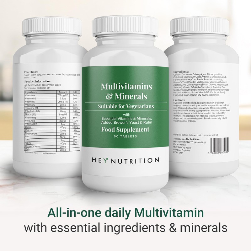 Hey Nutrition Advanced Multivitamin with Essential Nutrients - Immune Boosting,