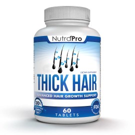NutraPro Anti Hair Loss Pills with DHT Blocker Stimulates Thick Hair Growth.With Biotin