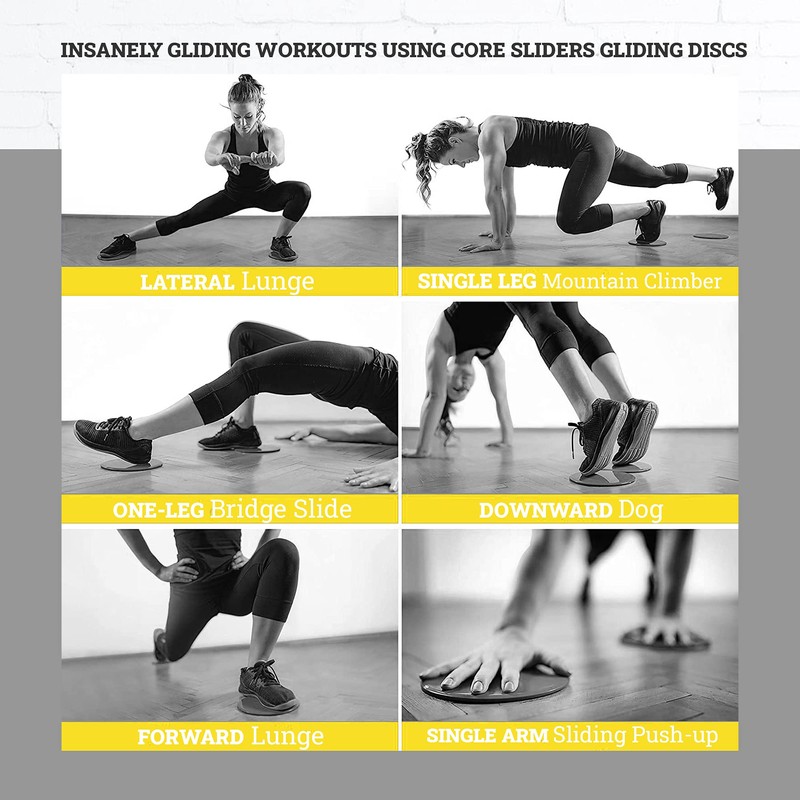 Xn8 Core Sliders Exercise Gliding Discs- Dual Sided Exercise Sliders