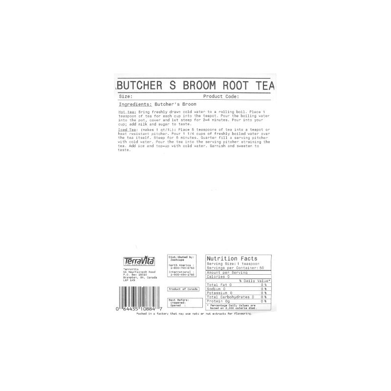 Butcher's Broom Root Tea (25 tea bags, ZIN: 510885)