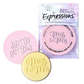 Sweet Stamp by AmyCakes Outboss Plastic Expression Stamp, Miss to Mrs