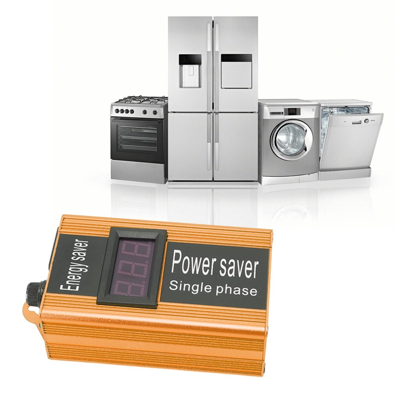 Power Saver Aluminium Alloy 100KW Voltage Value Display Electricity Energy