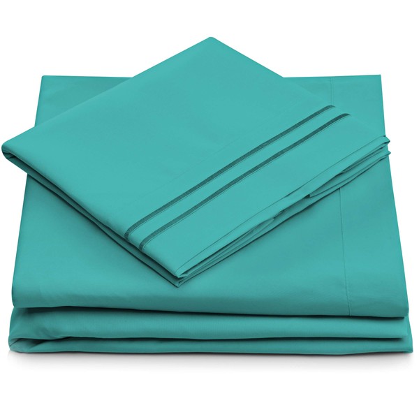 King Size Sheet Set - Turquoise King Bed Sheets -