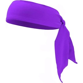 Purple Tie Headband, Sports Head Ties for Men, Women, Ninja, Karate, Tennis, Head Band Bandana Clothing Accessories, Athletic Sweatband, Hair Band for Running, Workout,Basketball