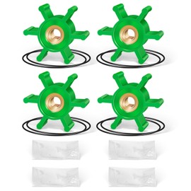 4-Pack 6303-0007-P Impeller Replacement Kit | Polyurethane Impeller & O-Ring Kit for Jabsco Ballast Puppy Pumps (18220 Series) | Fits Wakeboard & Ski Boat Ballast Pumps | Replaces 09-824P1EZ
