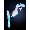 24in Large 3D Printed Dragon with Eyes, Articulated Fidget 3D