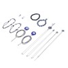 6 Pcs Scary Eye Bracelet Blue Eyes Good Luck Amulet