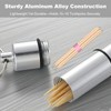 ZGGAZCA Pocket Toothpick Holder Portable Keychain Case Waterproof Aluminium Alloy