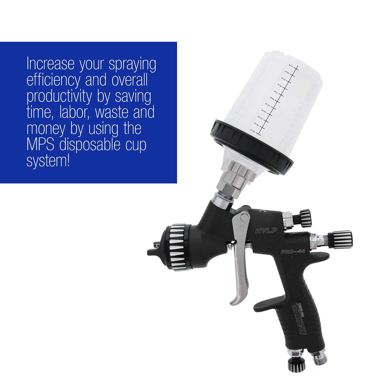 Master Paint System MPS Disposable Paint Spray Gun Cup Liners