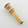 Cienica Bathroom Drain,Brass Drain,Drain Stopper Pop-Up,Drain Without Overflow,Gold,BW03J-1