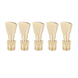 5Pcs Fan Shaped Water Fountain Nozzle, Brass Fountain Nozzles Narrow Fan Shaped Pond Sprinkler Exquisite Fountain Sprinkler for Garden Yard Mall