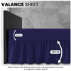Plain Poly Cotton Frilled Valance Fitted Sheets, Easy Care Fitted