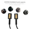 Mobestech 2pcs LED License Plate Light Car License Plate Screw