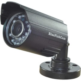 BlueFishCam Color CCTV Camera Wide Angle Lens 2.8mm CMOS 1000TVL 24 LED Infrared Waterproof Security Camera with IR-Cut Day/Night Vision