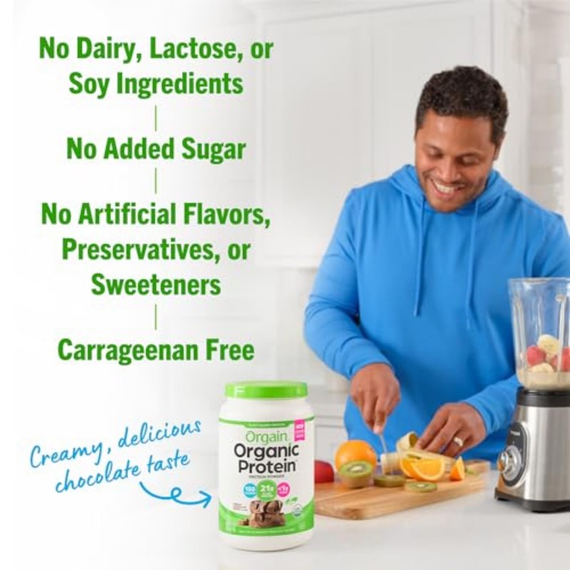 Orgain Orgain Organic Vegan Protein Powder, Creamy Chocolate Fudge -