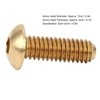 50Pcs Hex Socket Screws Half Round Head Pure Copper Hardware