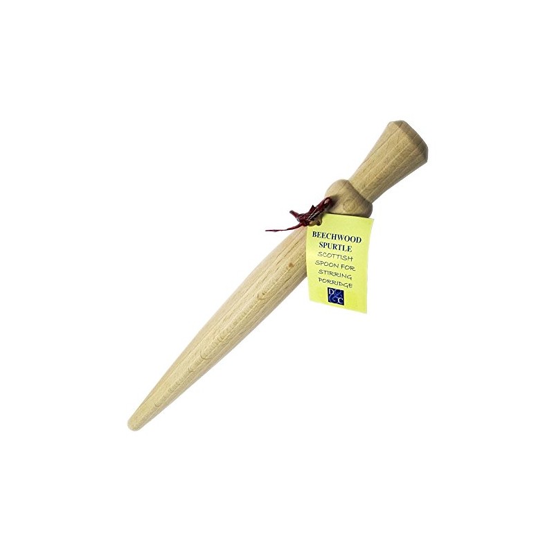 Scottish Gift's - Spurtle - turned Beechwood Porridge Spurtle uk