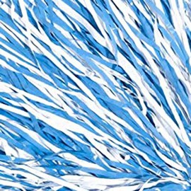 Anderson's Premium Columbia Blue and White School Spirit Shakers, Cheerleader Pom Poms, Sports Fan, Football, Basketball, Homecoming, Squad, Team, Party, Dance Club, Celebration Pack of 10